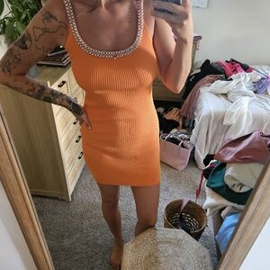 Zara orange dress